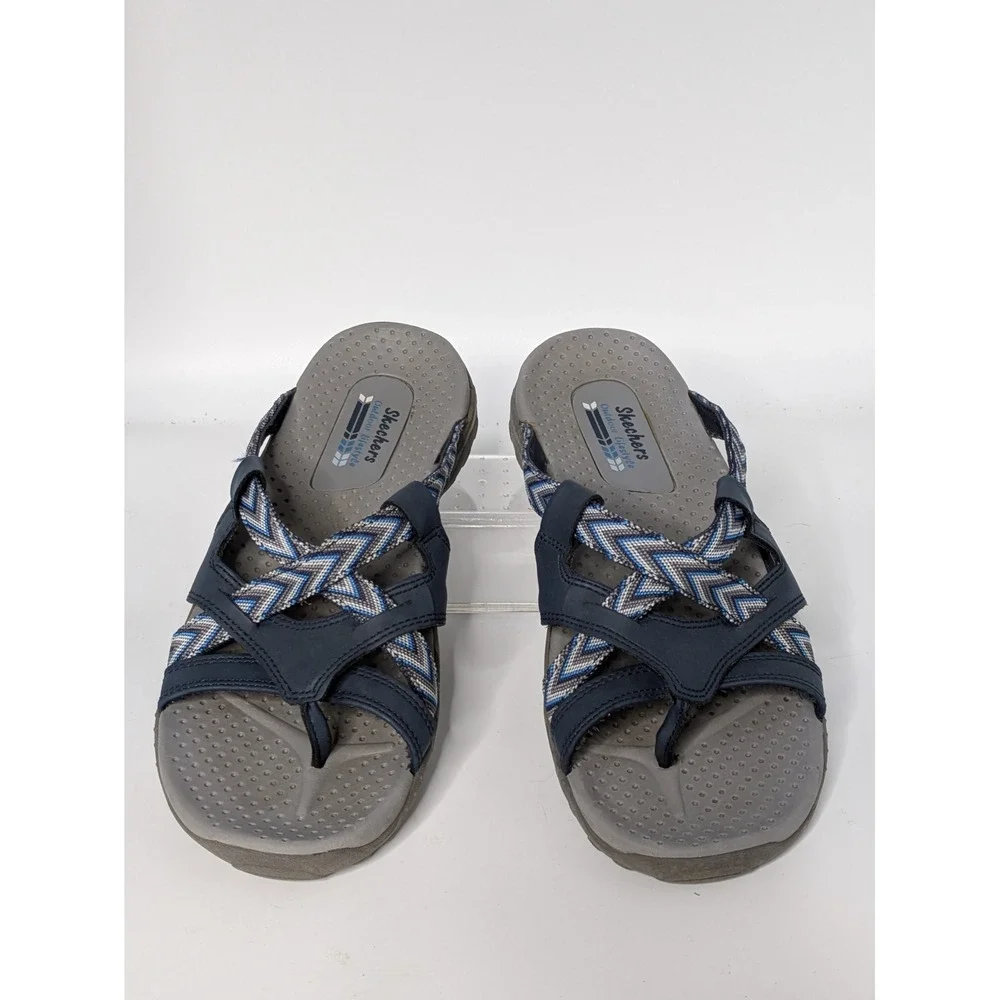 Skechers Women's Size 8 Navy Blue Sport Sandals Strappy Outdoor Comfort